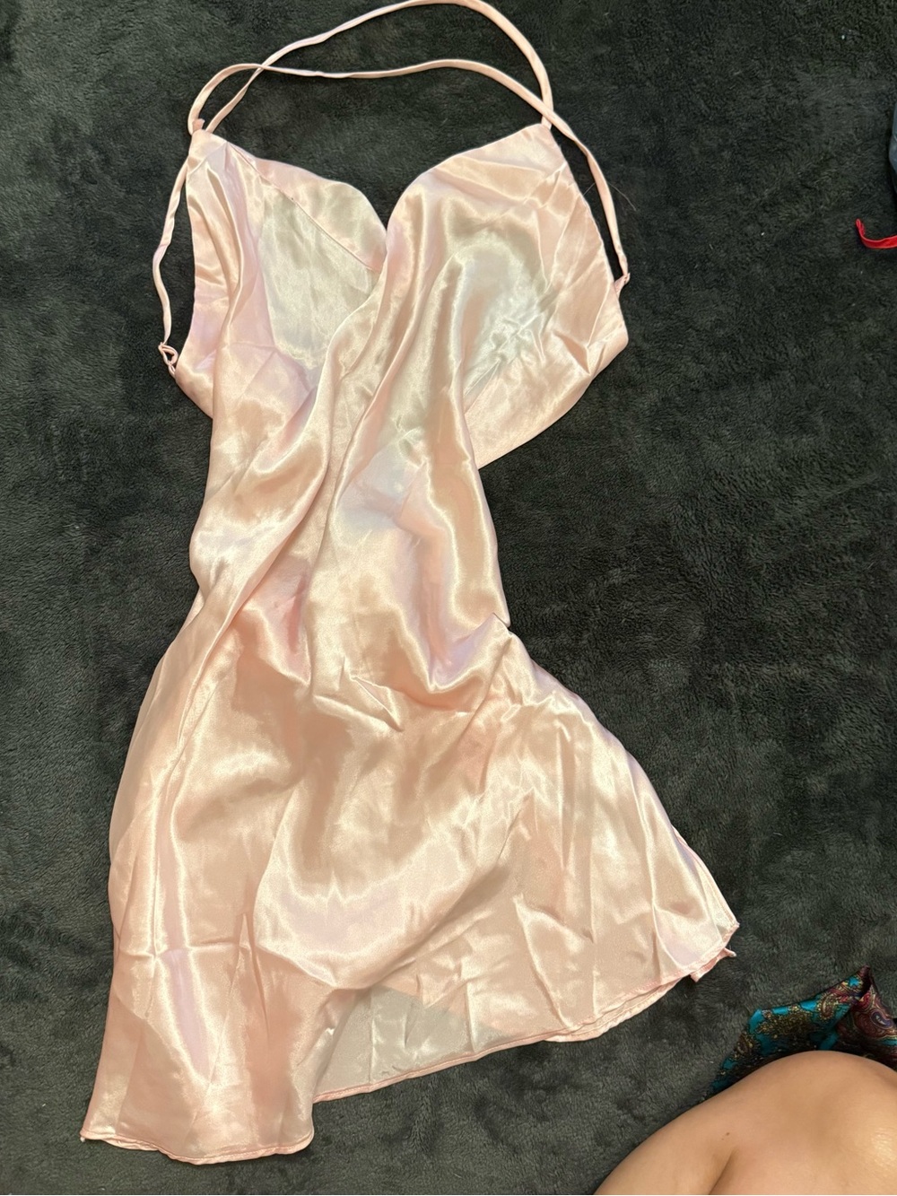 Victoria's Secret Pink Satin Slip Chemise